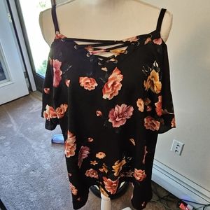 Torrid Cold Shoulder Blouse